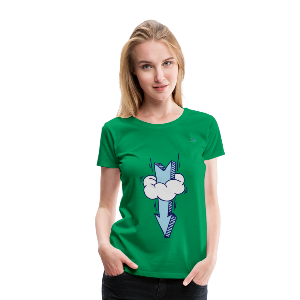Women's Premium T-Shirt "Arrow comic style" - verde 