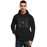 Unisex Organic Hoodie by Stanley & Stella "Music" - negro