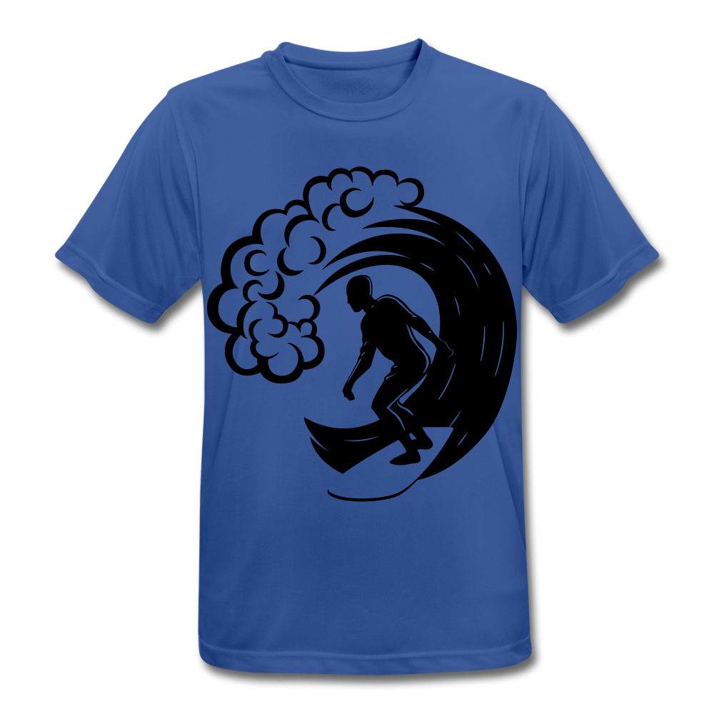 Men's Breathable T-Shirt "Surfer" - azul royal