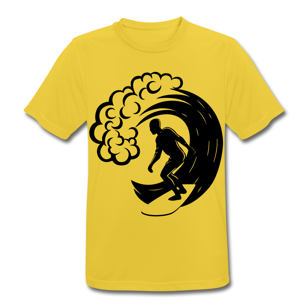 Men's Breathable T-Shirt "Surfer" - amarillo sol