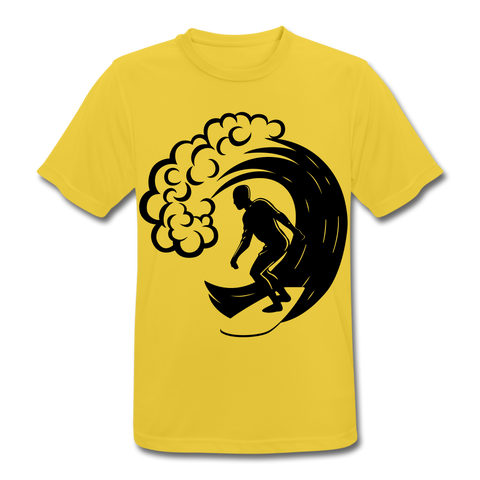 Men's Breathable T-Shirt "Surfer" - amarillo sol