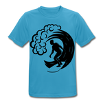 Men's Breathable T-Shirt "Surfer" - azul zafiro