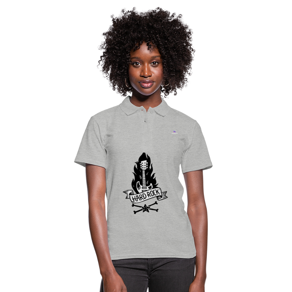 Women's Polo Shirt "hard rock" - gris jaspeado