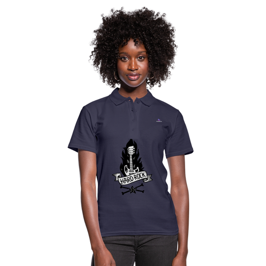 Women's Polo Shirt "hard rock" - azul marino