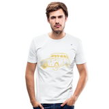 Men's Slim Fit T-Shirt "sweet car" - blanco