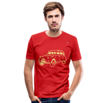 Men's Slim Fit T-Shirt "sweet car" - rojo