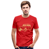 Men's Slim Fit T-Shirt "sweet car" - rojo