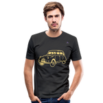 Men's Slim Fit T-Shirt "sweet car" - negro