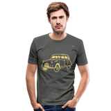 Men's Slim Fit T-Shirt "sweet car" - gris grafito