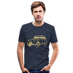 Men's Slim Fit T-Shirt "sweet car" - azul marino