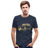 Men's Slim Fit T-Shirt "sweet car" - azul marino