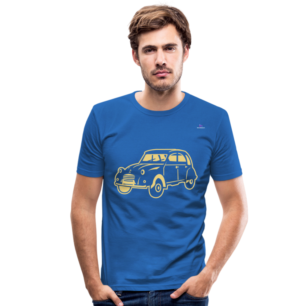 Men's Slim Fit T-Shirt "sweet car" - azul real