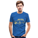 Men's Slim Fit T-Shirt "sweet car" - azul real