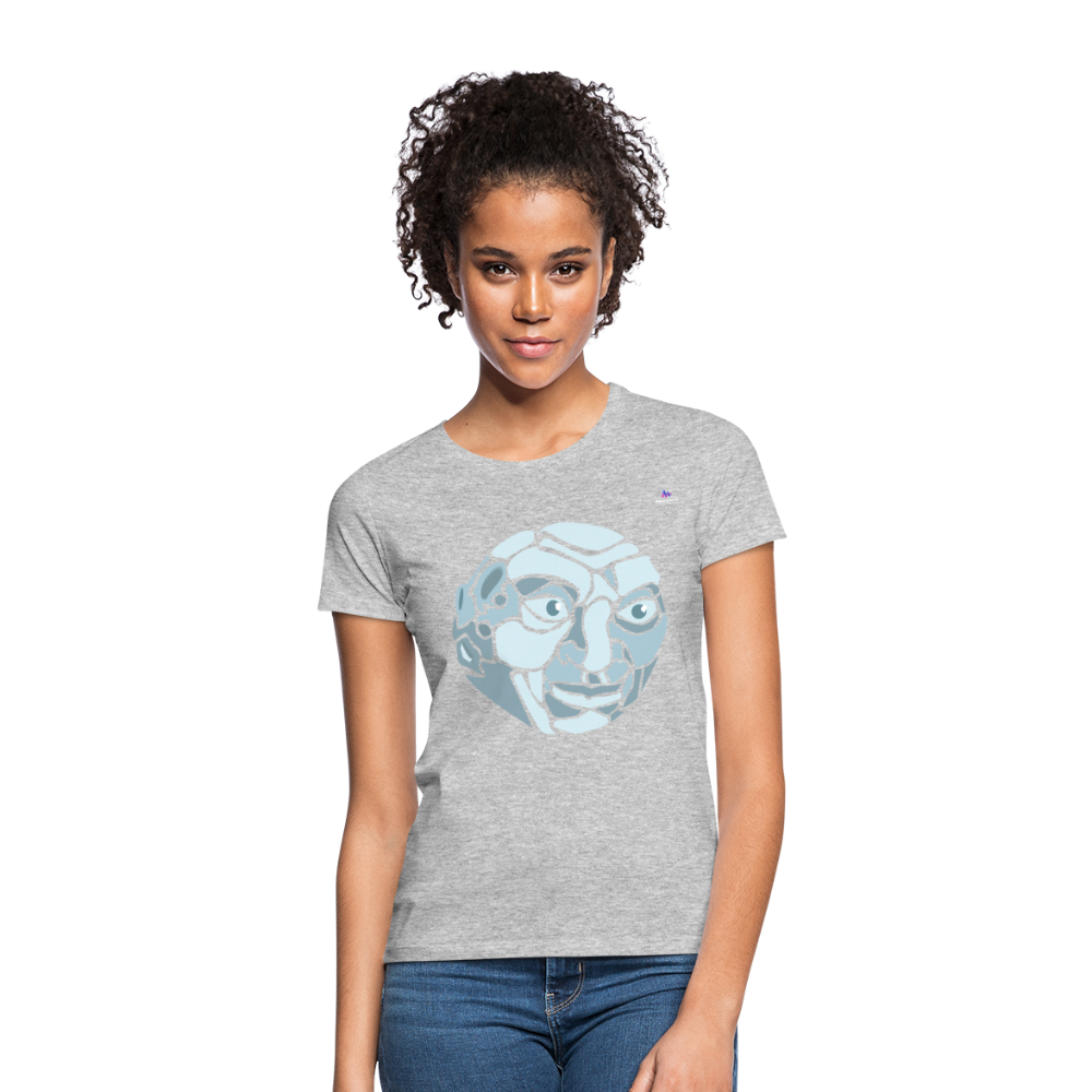 Women's T-Shirt "moon" - gris jaspeado