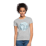 Women's T-Shirt "moon" - gris jaspeado