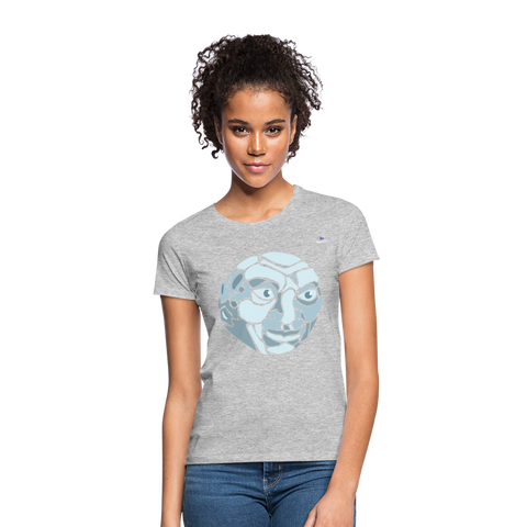 Women's T-Shirt "moon" - gris jaspeado