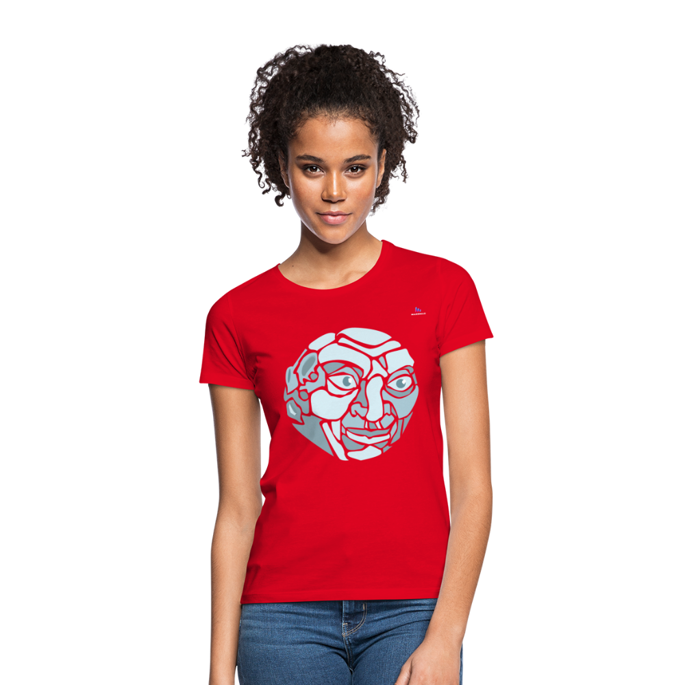 Women's T-Shirt "moon" - rojo