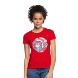 Women's T-Shirt "moon" - rojo