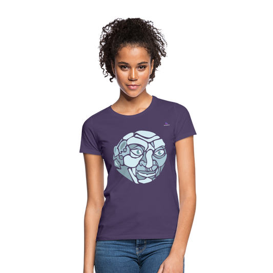 Women's T-Shirt "moon" - púrpura oscuro