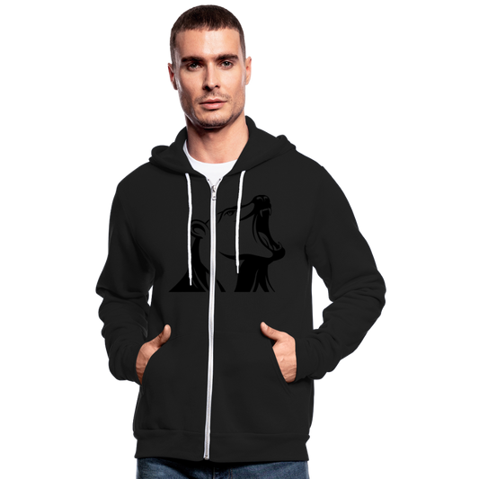 Unisex Hooded Jacket by Bella + Canvas "Football 3" - negro