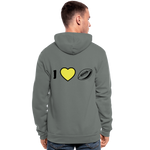 Unisex Hooded Jacket by Bella + Canvas "Football 3" - gris