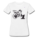 Women’s Slim-Fit T-shirt Bella + Canvas "No 1 Bike" - blanco