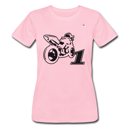 Women’s Slim-Fit T-shirt Bella + Canvas "No 1 Bike" - fucsia lady