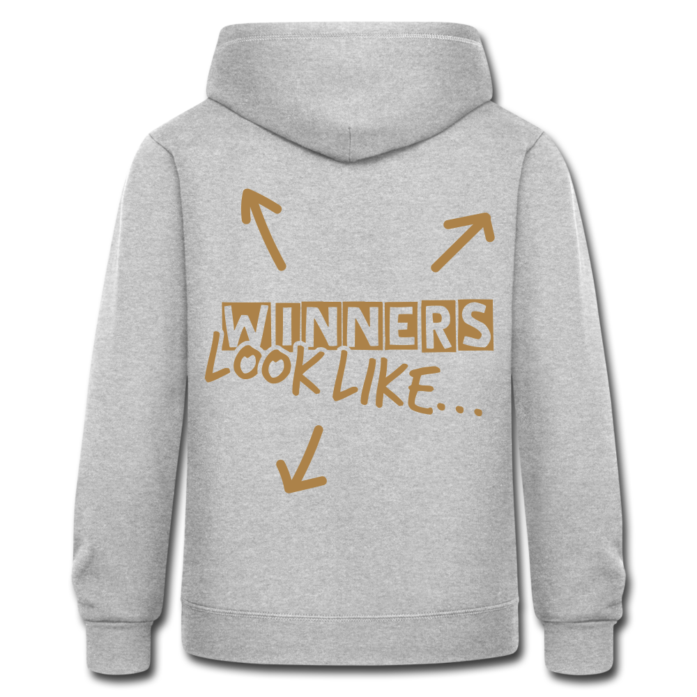 Women's Heavyweight Hooded Jacket "majesmajo" - gris jaspeado