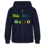 Women's Heavyweight Hooded Jacket "majesmajo" - azul marino