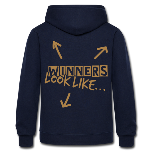 Women's Heavyweight Hooded Jacket "majesmajo" - azul marino