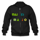 Men's Heavyweight Hooded Jacket "majesmajo" - negro