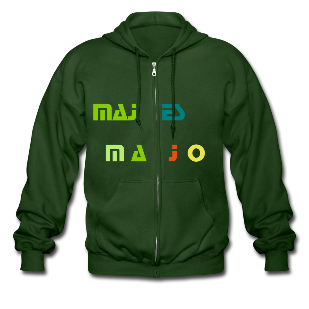 Men's Heavyweight Hooded Jacket "majesmajo" - forrest