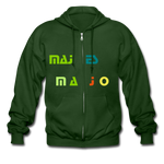 Men's Heavyweight Hooded Jacket "majesmajo" - forrest