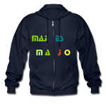 Men's Heavyweight Hooded Jacket "majesmajo" - azul marino