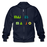 Men's Heavyweight Hooded Jacket "majesmajo" - azul marino