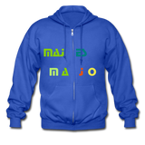 Men's Heavyweight Hooded Jacket "majesmajo" - azul real