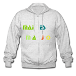 Men's Heavyweight Hooded Jacket "majesmajo" - blanco/jaspeado