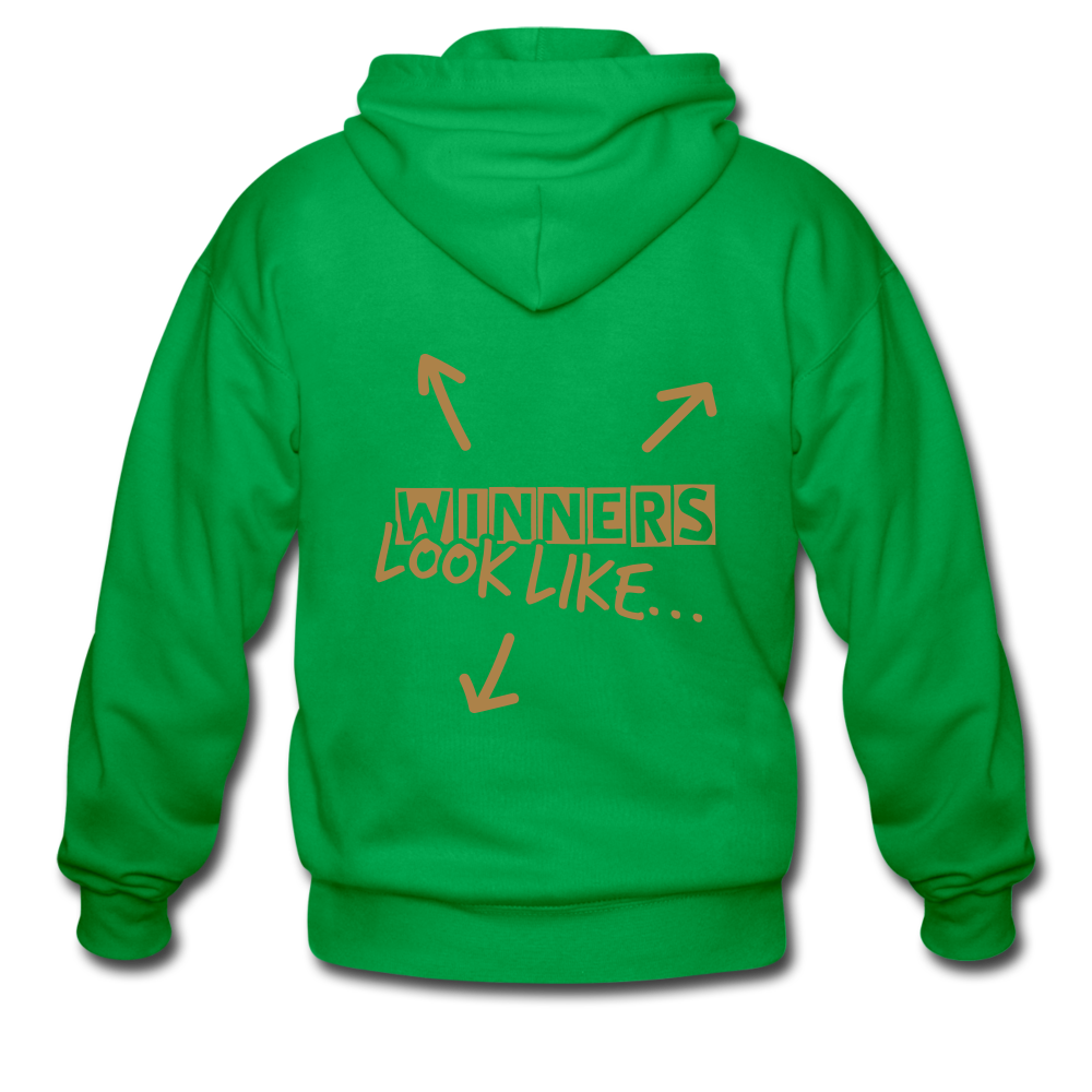 Men's Heavyweight Hooded Jacket "majesmajo" - verde 