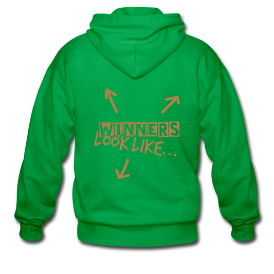 Men's Heavyweight Hooded Jacket "majesmajo" - verde 