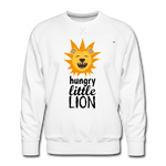 Men's Premium Sweatshirt "hungry little lion" - blanco