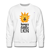 Men's Premium Sweatshirt "hungry little lion" - blanco