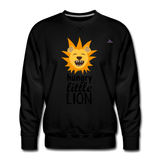 Men's Premium Sweatshirt "hungry little lion" - negro