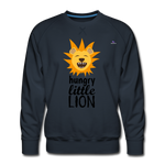 Men's Premium Sweatshirt "hungry little lion" - azul marino