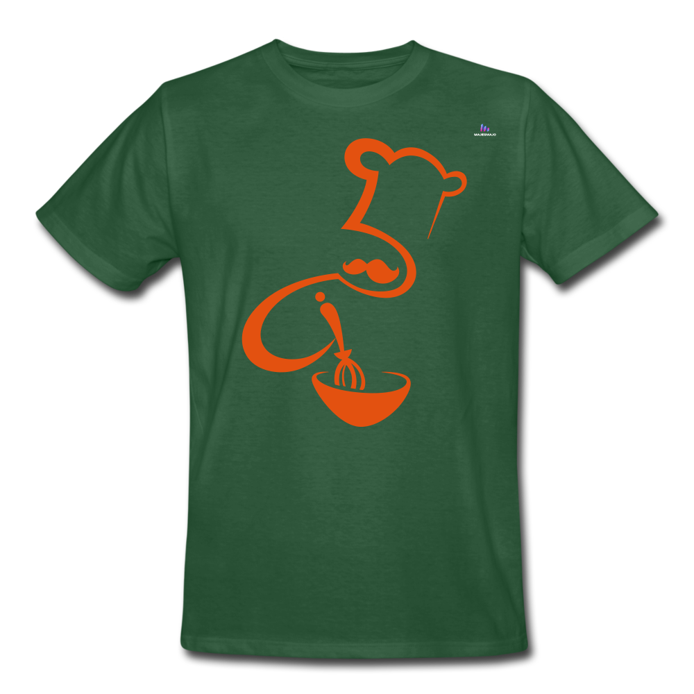 Men's Workwear T-Shirt "Cook" - verde botella