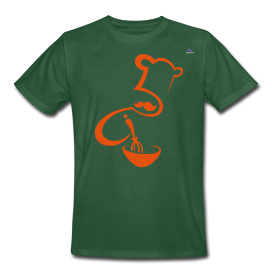 Men's Workwear T-Shirt "Cook" - verde botella