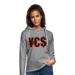 Light Unisex Sweatshirt Hoodie "yes" - gris jaspeado