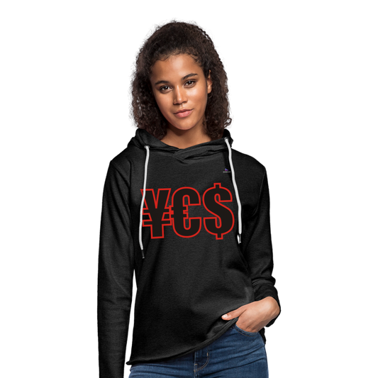 Light Unisex Sweatshirt Hoodie "yes" - antracita