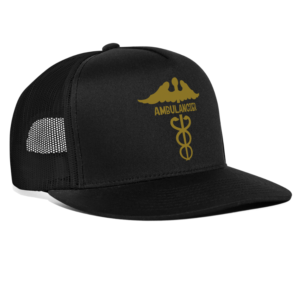 Trucker Cap "ambulancier" - negro/negro