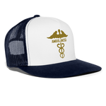 Trucker Cap "ambulancier" - blanco/azul marino