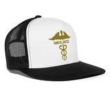 Trucker Cap "ambulancier" - blanca/negro